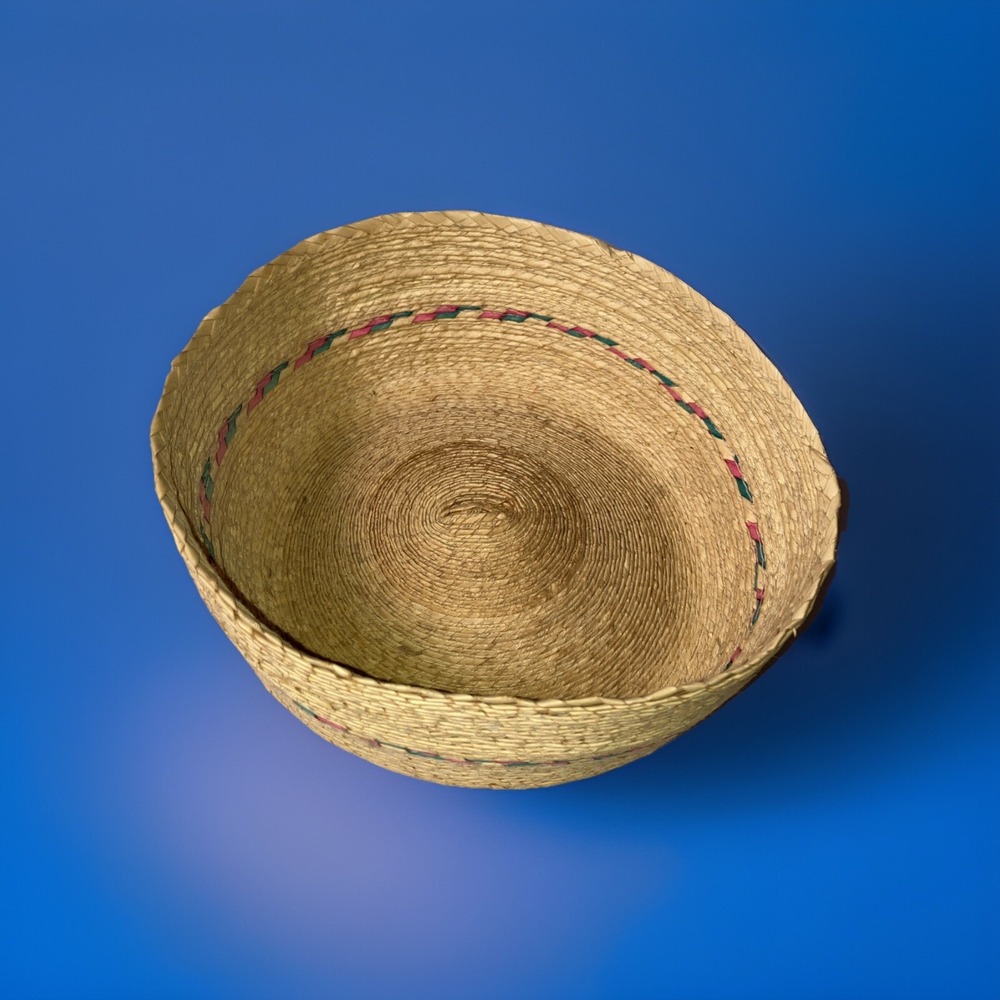 Fine Vintage  Tight Weave Basket Fulani Bukino Delicate Design Around‎